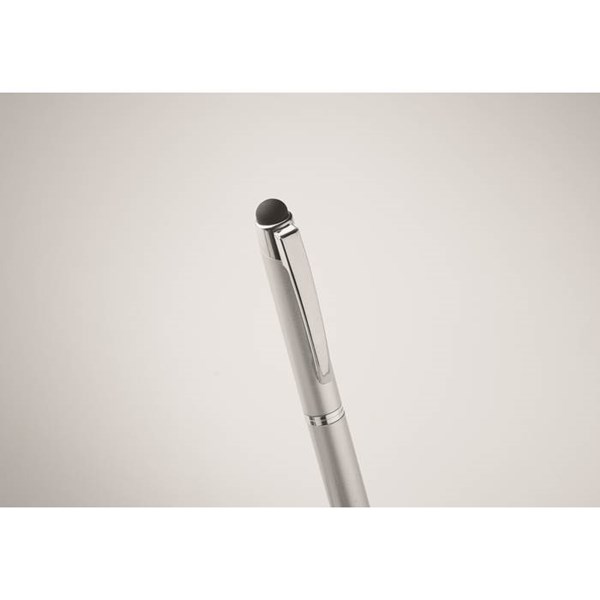 Obrázky: Strieborné otočné guličkové pero so stylusom, MN, Obrázok 2